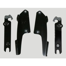 Memphis Shades Batwing Plate Kit Black For Honda VTX1300 CVR