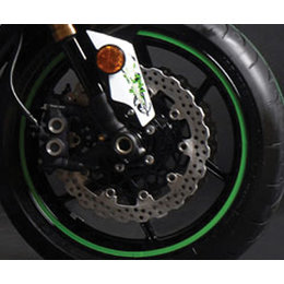FLU Designs Wheel Trim Decal Kit Green Universal