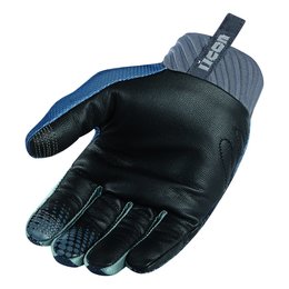 Icon Mens Raiden Arakis Armored Touchscreen Mesh Motorcycle Riding Gloves 2015 Blue