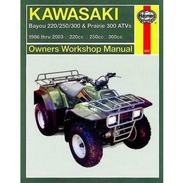 Haynes Repair Manual For Kawasaki Prairie Bayou 86-03