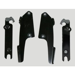 Memphis Shades Batwing Plate Kit Black For Honda VTX1800