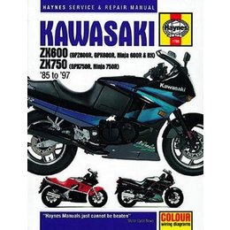 Haynes Repair Manual For Kawasaki ZX600 ZX750 Ninja 85-97