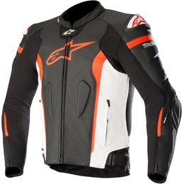 Alpinestars Mens Missile Tech-Air Compatible Armored Leather Jacket Black