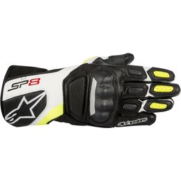 Alpinestars Mens SP-8 V2 Level-1 CE Certified Leather Performance Riding Gloves Black