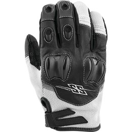 Speed & Strength Mens Power And The Glory Leather Riding Gloves White