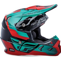 Fly Racing Toxin Graphic MX Helmet Red