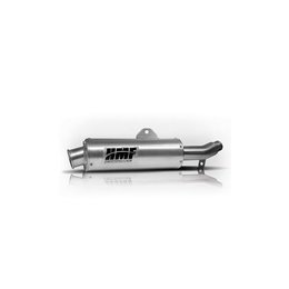 HMF Utility Slip-On Exhaust Round Brushed Aluminum For Honda Rincon 680