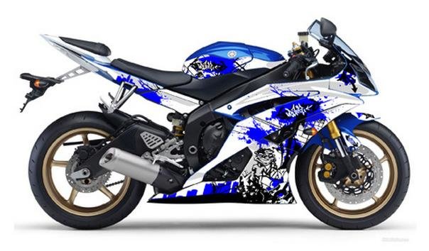 $179.95 FLU Designs Graphics Graffiti For Yamaha R6 08-09 #667372