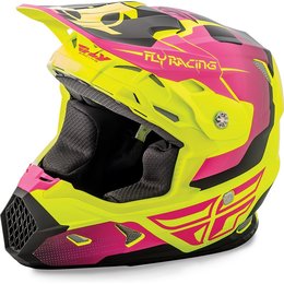 Fly Racing Toxin Graphic MX Helmet Yellow
