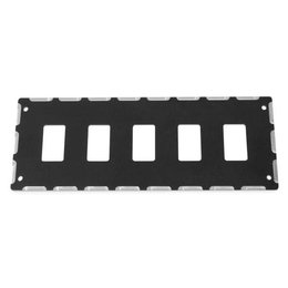 Modquad UTV 5 Slot Upper Switch Plate Aluminum For Yamaha Black YXZ-SWITCH-5-BLK Black