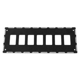 Modquad UTV 7 Slot Upper Switch Plate Aluminum For Yamaha Black YXZ-SWITCH-7-BLK Black