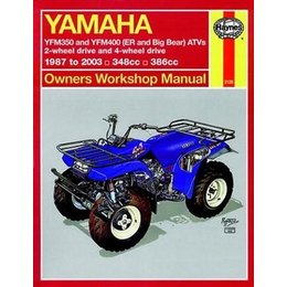 Haynes Repair Manual For Yamaha Big Bear YFM350/400 87-03