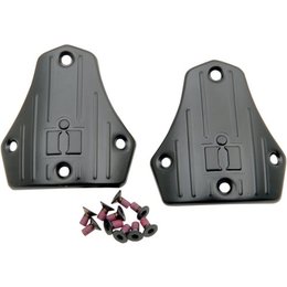 Black Icon Replacement Heelplate Kit For 1000 Coll Elsinore El Bajo Boots 2 Pk