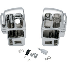Drag Specialties Radiused Switch Housing Kit For Harley Chrome 0616-0143 Metallic