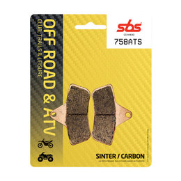 SBS ATV Off Road ATS Sintered Front Brake Pads Single Set Only Arctic Cat 758ATS Unpainted