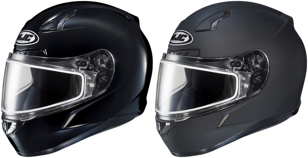 Black 2X-Large 1151-0105-08 HJC Helmets Solid Mens CL-17 Winter Sport Snowmobile Helmet 
