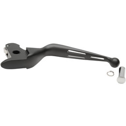 Drag Specialties Slotted Wide Blade Clutch Lever For Harley Matte Black