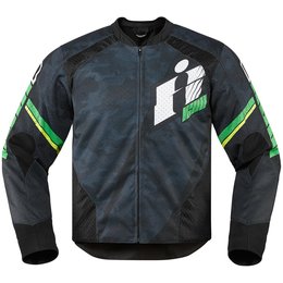 Icon Mens Overlord Primary Armored Textile Jacket Black
