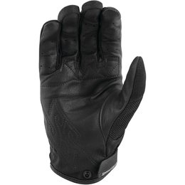 Speed & Strength Mens Hammer Down Leather Riding Gloves Black