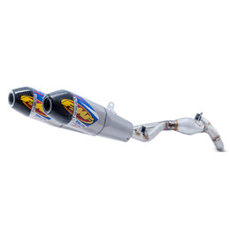 FMF Dual Factory 4.1 RCT Full Exhaust For Honda Stainless Titanium Carbon 041551 Silver