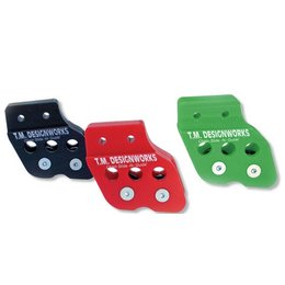 TM Designworks ATV Chain Guide With Dual Rollers Red