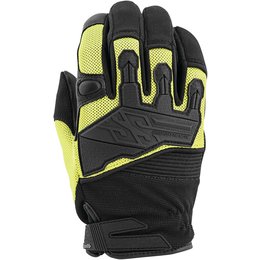 Speed & Strength Mens Hammer Down Leather Riding Gloves Yellow