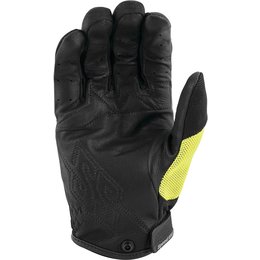 Speed & Strength Mens Hammer Down Leather Riding Gloves Yellow