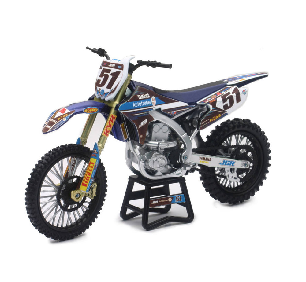 JGR YAMAHA JUSTIN BARCIA #51 model New Ray Toys Dirt Bike motocross 1:12 Scale