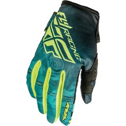 Fly Racing Womens Kinetic Textile Gloves Blue