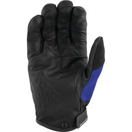 Speed & Strength Mens Hammer Down Leather Riding Gloves Blue