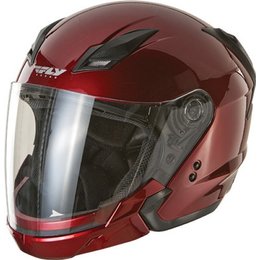 Candy Red Fly Racing Tourist Open Face Helmet 2013