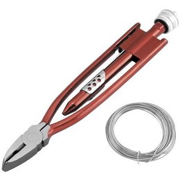 Steel Bikemaster Safety Wire Pliers With 25 Ft Wire