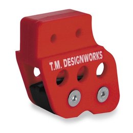 TM Designworks ATV Chain Guide With Powerlip Wear Pad Red