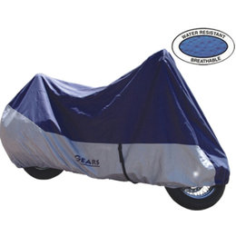 Blue, Grey Gears Canada Premium Motorcycle Cover Extra-large