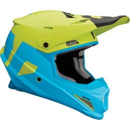 Thor Sector Level DOT Approved MX Motocross Riding Helmet With Visor Blue