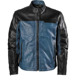 RSD Roland Sands Designs Mens Ronin Perforated Leather Jacket Black