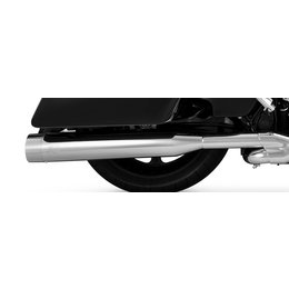 Vance & Hines OverSized 450 Dual Slip-On Exhaust W/ Titan Caps For Harley 16549 Metallic