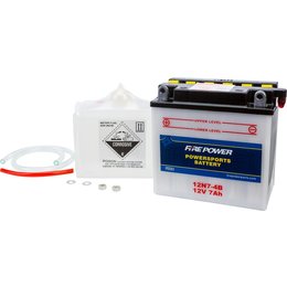 Fire Power 12V Standard Battery With Acid Pack 12N7-4B Unpainted