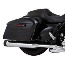 Vance & Hines OverSized 450 Dual Slip-On Exhaust W/ Titan Caps For Harley 16551 Metallic
