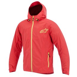 Red Alpinestars Mens Tornado Air Hooded Textile Jacket 2015