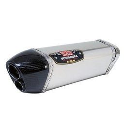 Stainless Steel Yoshimura Trc-d So Muffler Dual Outlet End Cap Ss Ss Cf Kaw Versys 650 2008-2012