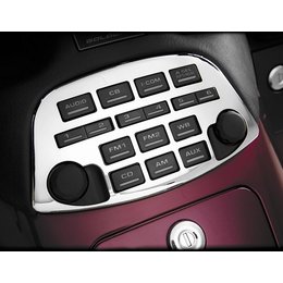 Chrome Show Radio Accent Panel For Honda Gl1800 01-10