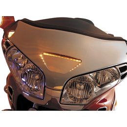 Amber Show Chrome Windshield Garnish Led For Honda Gl1800 01-05