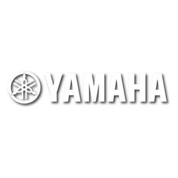 Factory Effex 1 FT Die Cut Sticker White For Yamaha 06-94212