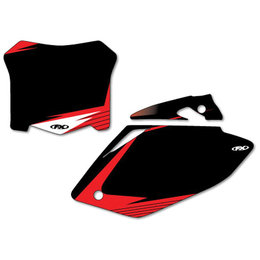Black Factory Effex Graphic #plate Background For Honda Crf 08-09