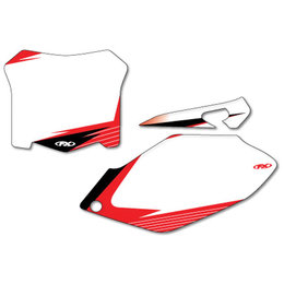 White Factory Effex Graphic #plate Background For Honda Crf 08-09