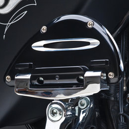 Black Arlen Ness Passenger Floorboards Deep Cut For Harley Davidson Flhx
