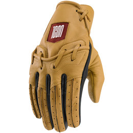 Icon Mens 1000 Collection Baserunner Leather Gloves Brown