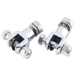 Chrome Bikers Choice Rear Footpeg Clevis Pair For Harley 73-00