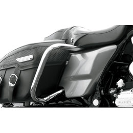 Drag Specialties Big Buffalo Saddlebag Bar Bolt-On For Harley Chrome 0506-0512 Silver